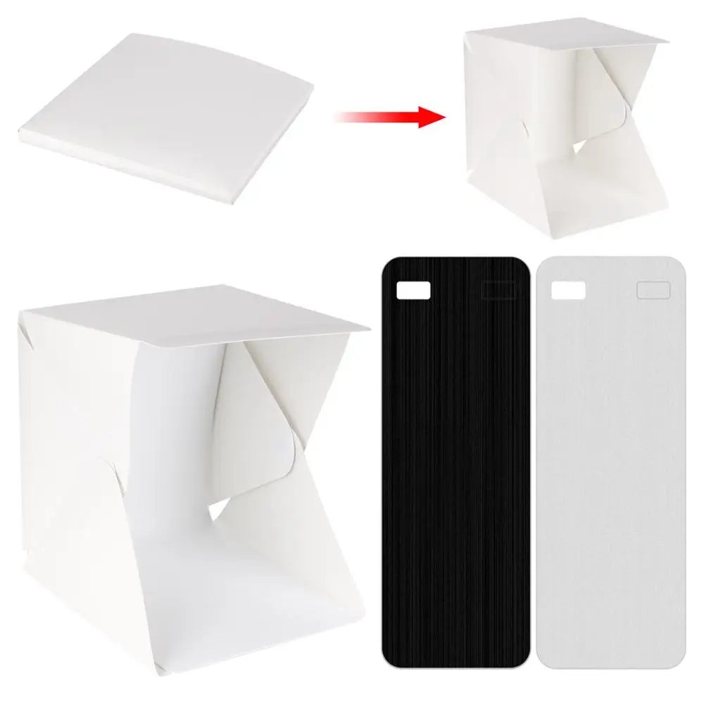 Складной мини Лайтбокс со светодиодной подсветкой для студийной фотосъемки