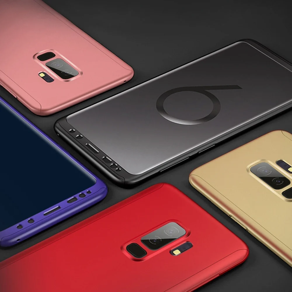 Luxury 360 Full Cover Phone Case For Samsung Galaxy S9 S8 S10 Plus S7 Edge Shockproof A5 Note 9 8 Cases Fundas |