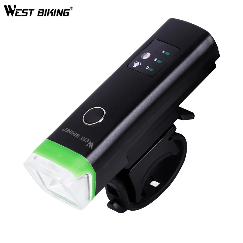 

Велосипедный фонарь WEST BIKING с зарядкой через USB, 1200 мАч