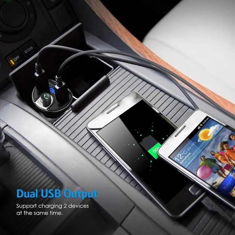 BEESCLOVER Bluetooth Автомобильный fm трансмиттер Беспроводной радио Hands free адаптер USB