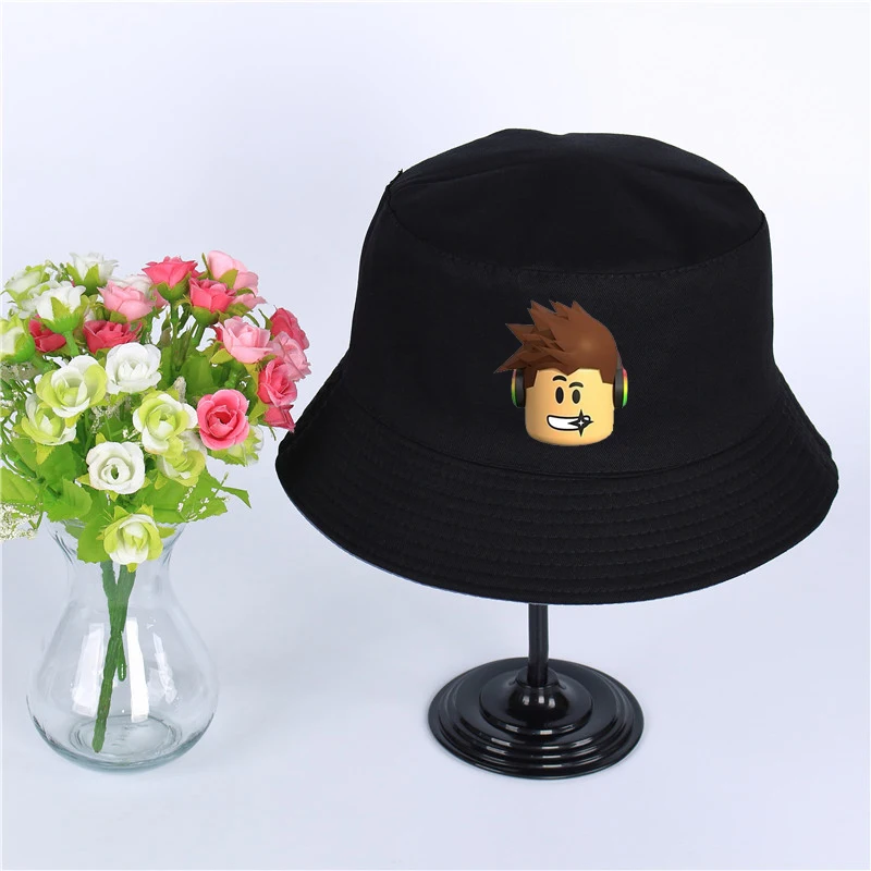Аниме игра Roblox логотип летняя шляпа Женская Мужская Панама шляпа-Панама дизайн