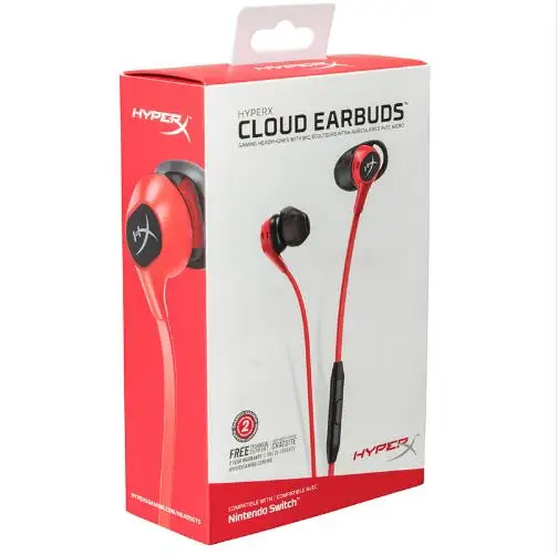 Оригинальные наушники kingston HyperX Cloud, игровая гарнитура с микрофоном, проводная гарнитура с эффектом погружения, аудио наушники-вкладыши для игр