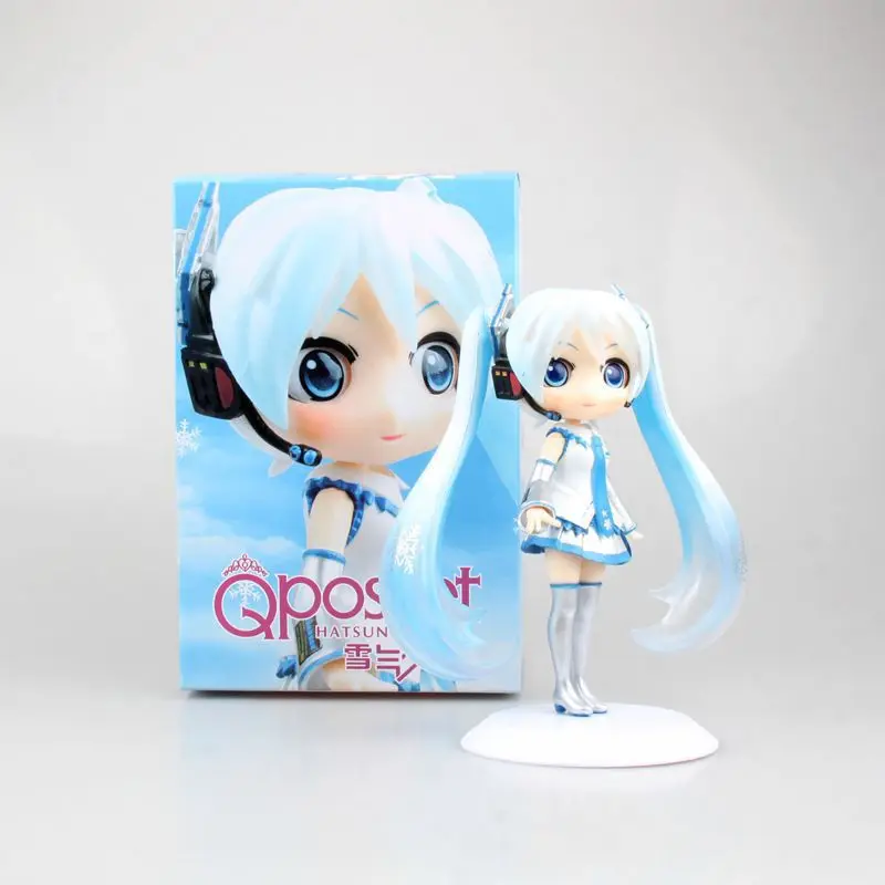 Qposket большие глаза Hatsune Снежная Сакура Мику милые коллекционные фигурки модель