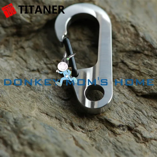 Хит! Титановый карабин Titaner, большая часть, мини брелок для ключей, быстроразъемный зажим, разъемное кольцо для отдыха на природе, снаряжение, пряжка, дорожные наборы
