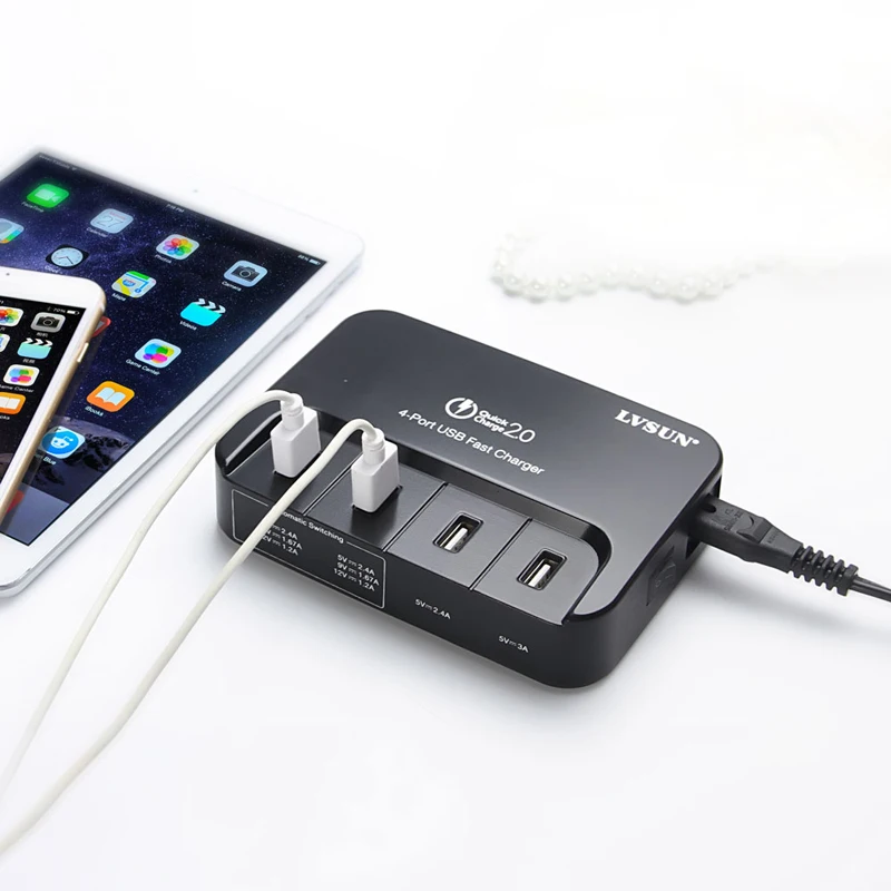 Udoli 5 В 3 а 9 в 12 источник питания 4 порта USB настенное зарядное устройство