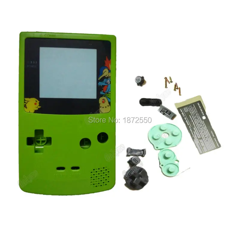 Для GameboyGBC корпус игрового автомата цвета зеленого яблока чехол с ограниченным