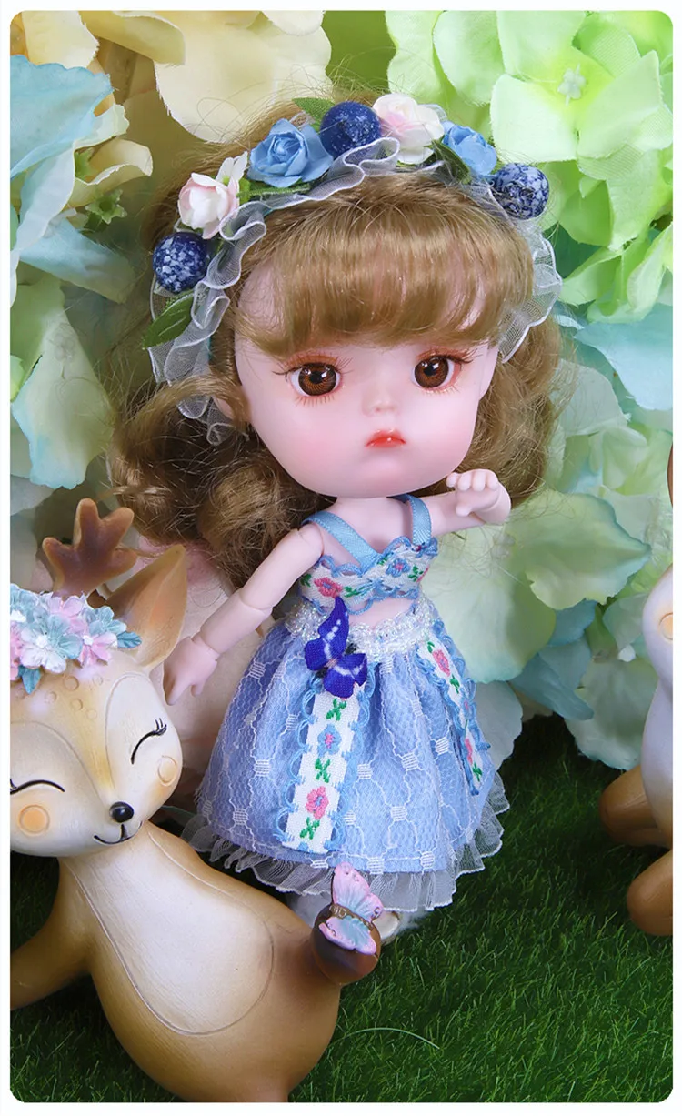 1/12 BJD кукла 26 шарнирное тело 14 см мини кукла серия DODO кукла с костюмом и обувью макияж и коробка в подарок OB11