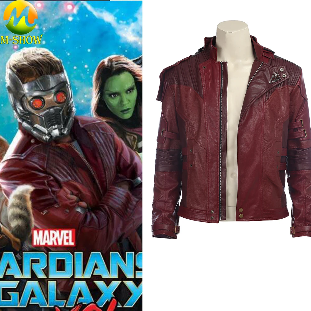 Chaqueta Star Lord Guardians of The Galaxy 2 Star Lord, карнавальный костюм, кожаное пальто для косплея, куртка на Хэллоуин для мужчин, на заказ