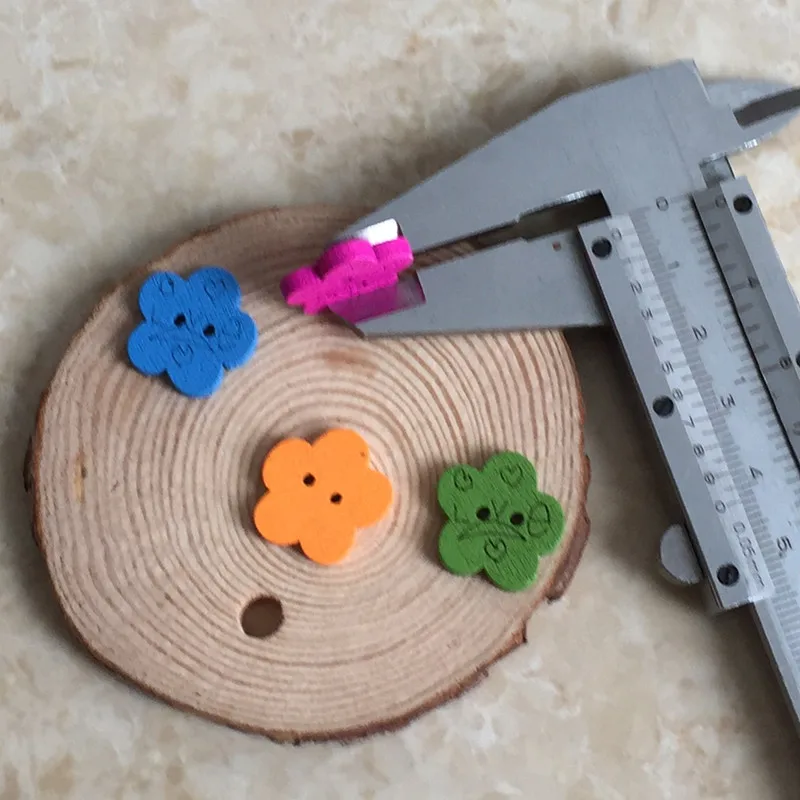 100 шт. деревянные пуговицы с двумя отверстиями размер 18*18*2 5 мм|button electrode|button