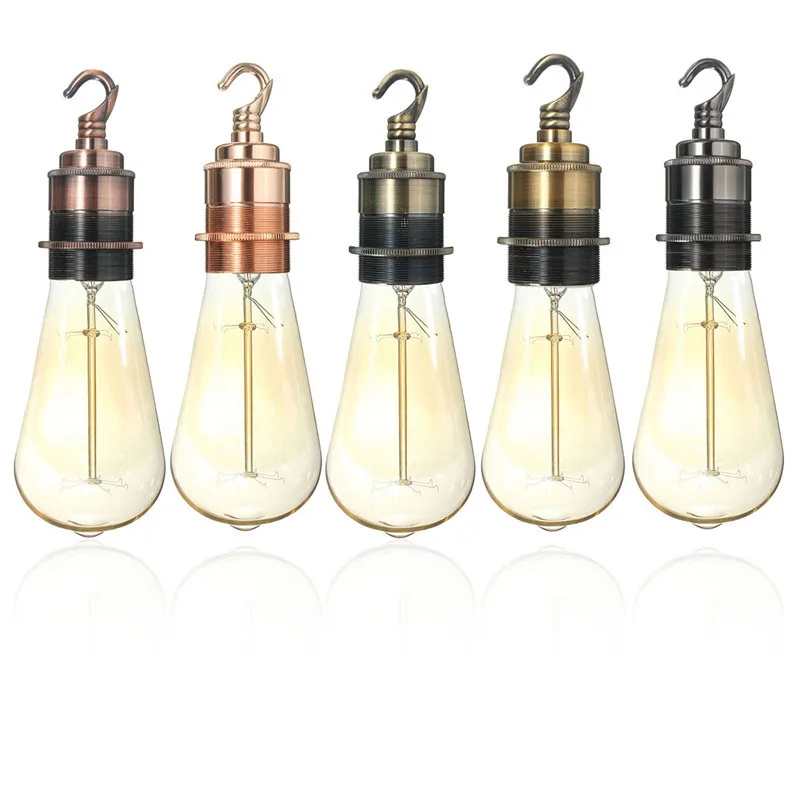 Лучшая цена E27/E26 тонкой Медь Винтаж ретро Edison LED светильник приспособления для