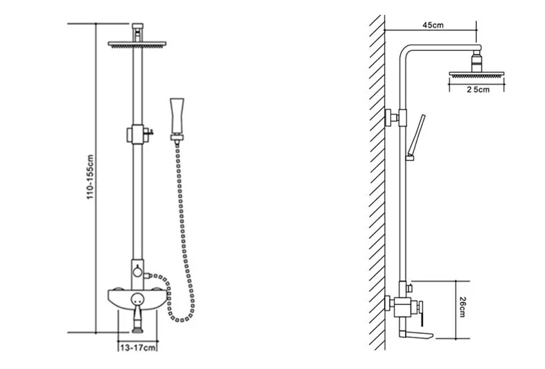 2017 оптовая продажа Высокое качество Роскошный Твердый латунный золотой душевой