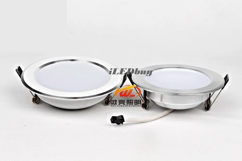 Серебристый/белый корпус встраиваемые светодиодные светильники 10 Вт 15 20 с