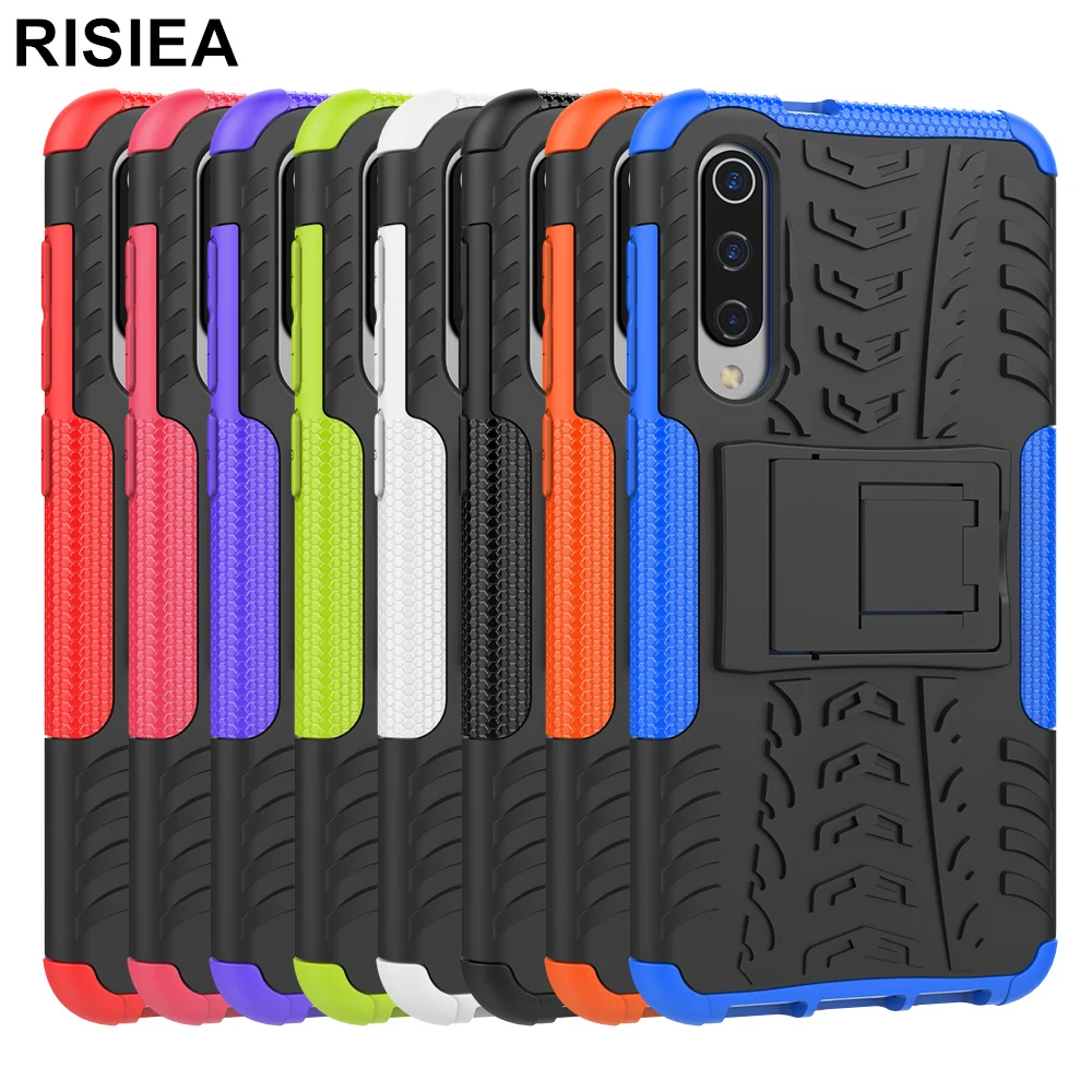 2 в 1 ТПУ+ PC Гибридный бронированный чехол для Xiao mi pocophone F1 mi 8 lite 9 9SE CC9E 5X6 6X A1 A3 A2 lite чехол