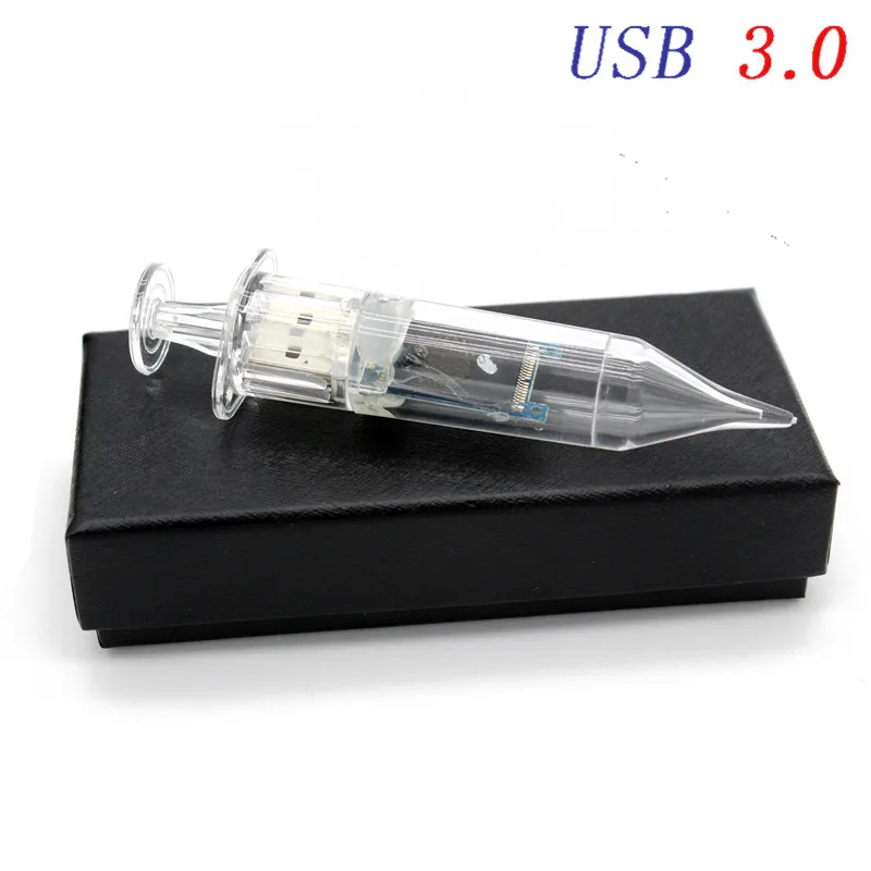 B SHANDIAN USB 3,0 Внешняя память медицинский шприц Флешка 4 ГБ 8 ГБ 16 ГБ 32 ГБ 64 Гб карта памяти U диск - Цвет: B