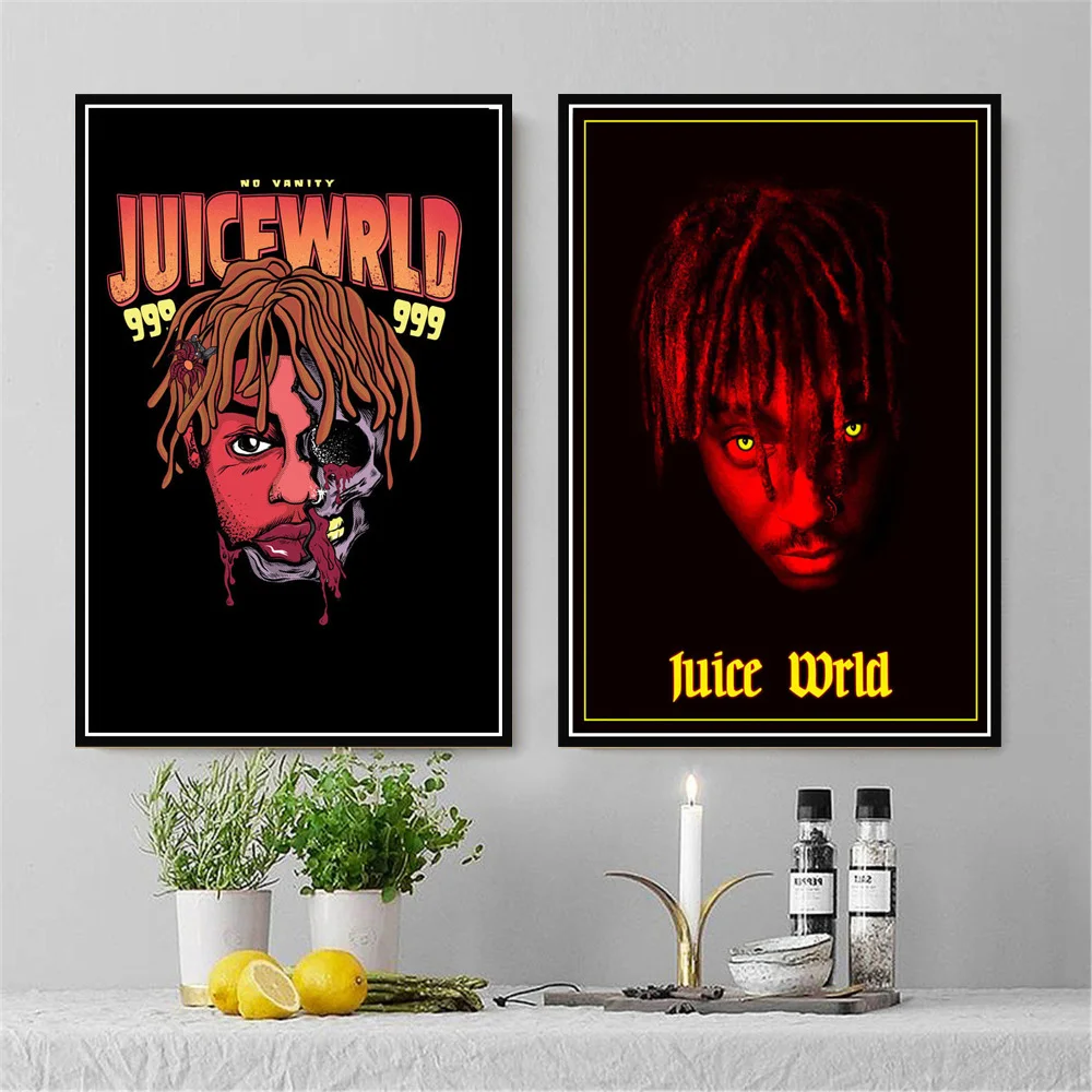 Новый Джус WRLD Death Rap музыкальный альбом певица Звездный Тур постер и принты