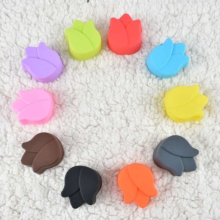 Абрикосового цвета лотоса Форма 5 см модель фонданта конфеты смолы формы силикон