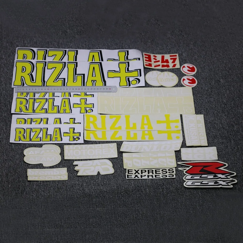 

Motorcycle Full Fairing Ornamental Sticker Decals For Suzuki GSXR600 GSXR750 GSXR1000 GSXR 750 600 1000 Rizla Stickers