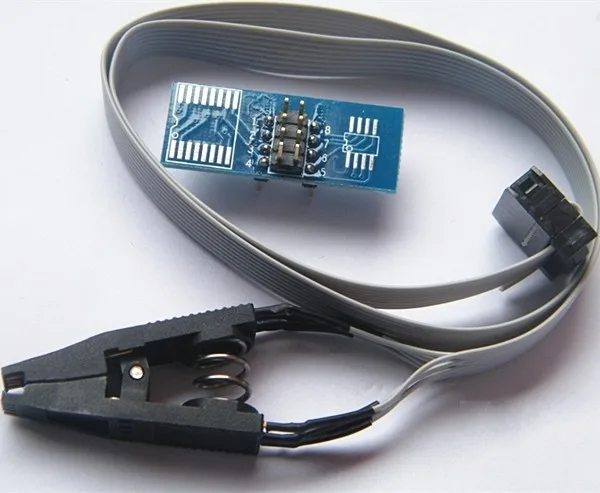 Universal DASH Programmer Testing EEprom IC Clamp SOIC8 SOIC 8 SOP8 SOP Clip Cable Cord + Adapter For 24 93 25 26 Series Chip |
