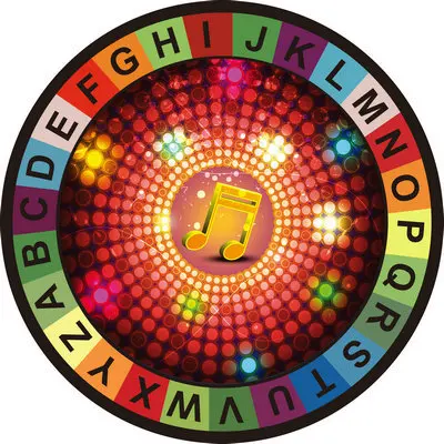 Креативные геометрические музыкальные узоры круглые ковры для гостиной спальни коврики и ковер для детской комнаты компьютерное кресло коврики - Цвет: N