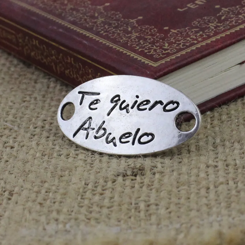 20 шт./лот модные античные серебряные бронзовые коннекторы подвеска тибетский серебряный браслет застежки бусины 19x37 мм K05240