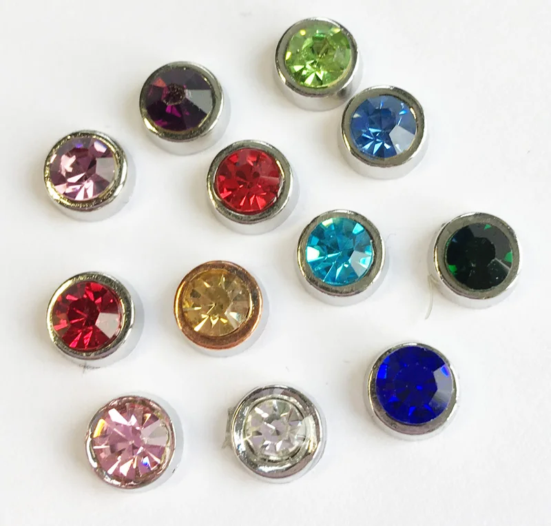 Бесплатная доставка 10 шт. Разноцветные Подвески из камня для дня рождения