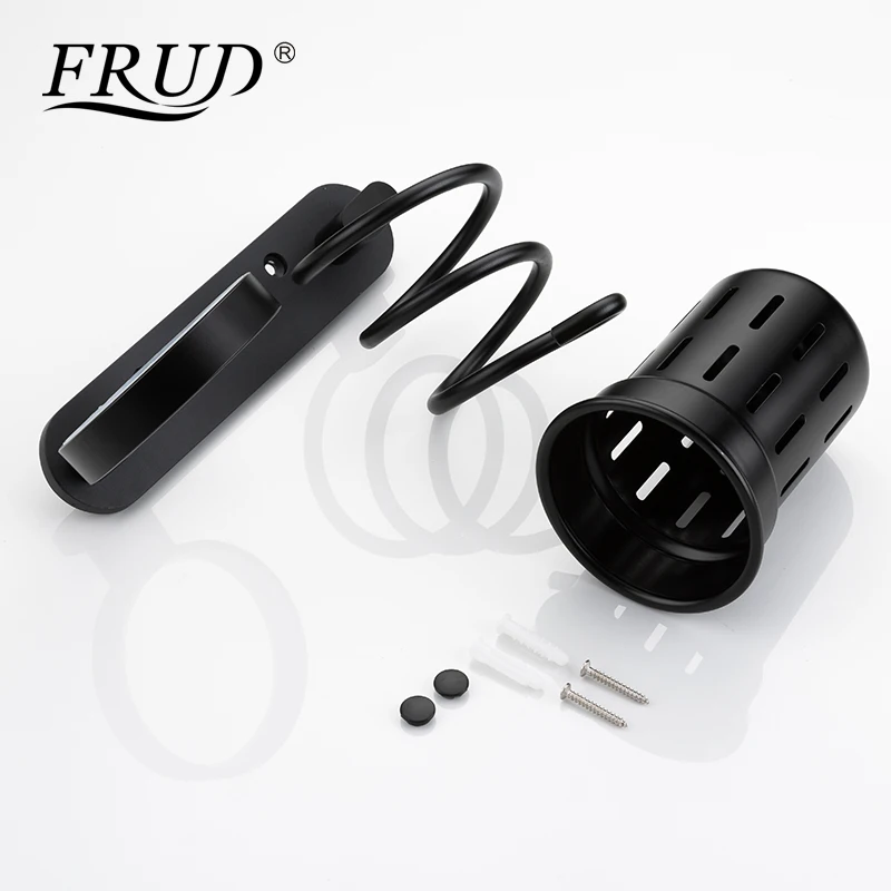 FRUD черный фен для ванной комнаты держатель настенный стеллаж пространство