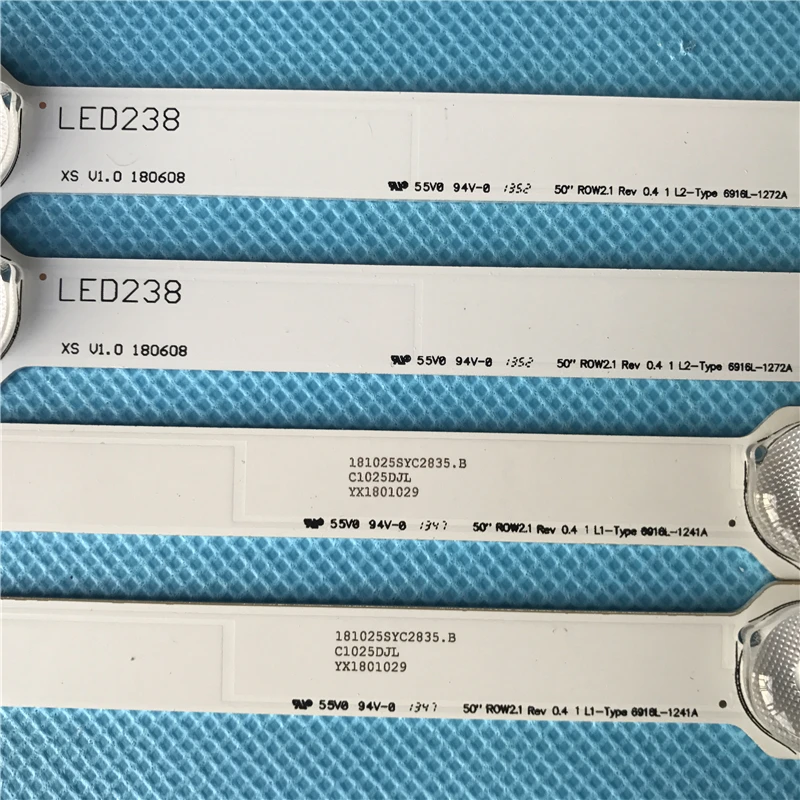 Светодиодная полоса подсветки 10 ламп для LG 50LN5400 50LA620V 6916L-1276A 6916L-1273A 6916L-1272A 6916L-1241A