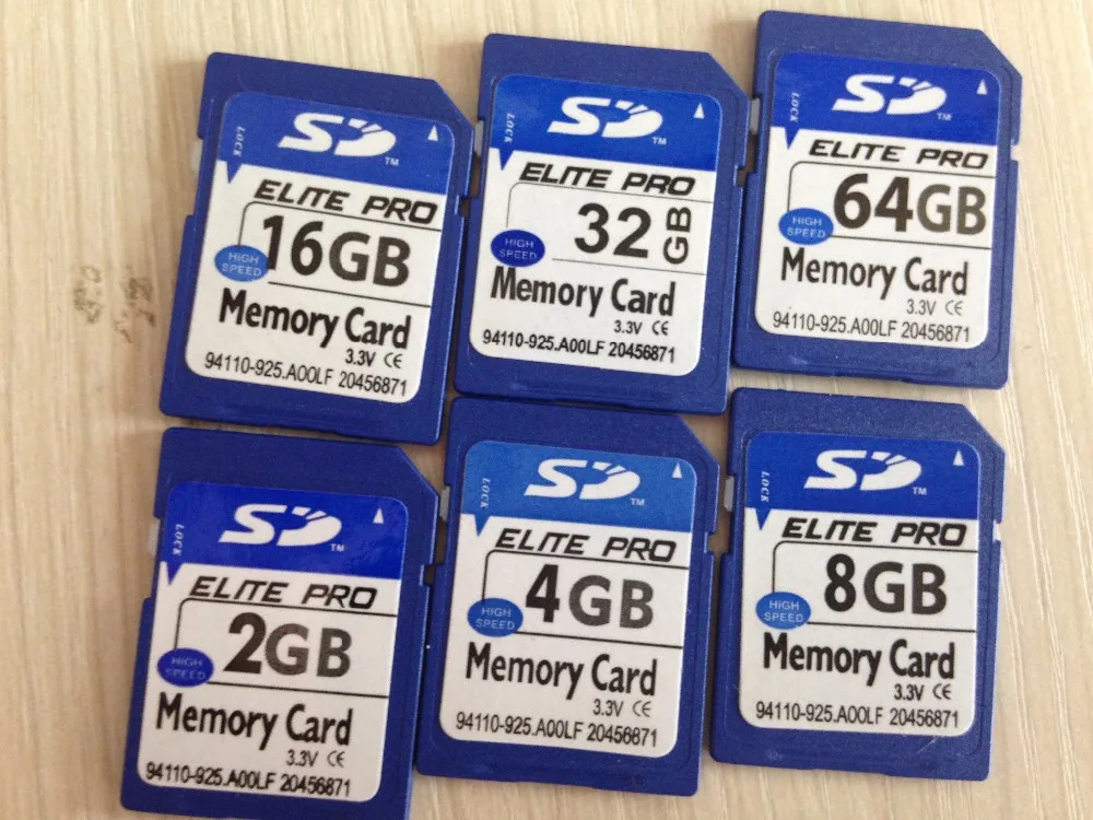 10 шт./лот оптовая продажа с фабрики sd-карты реальная емкость карта памяти sd-карта