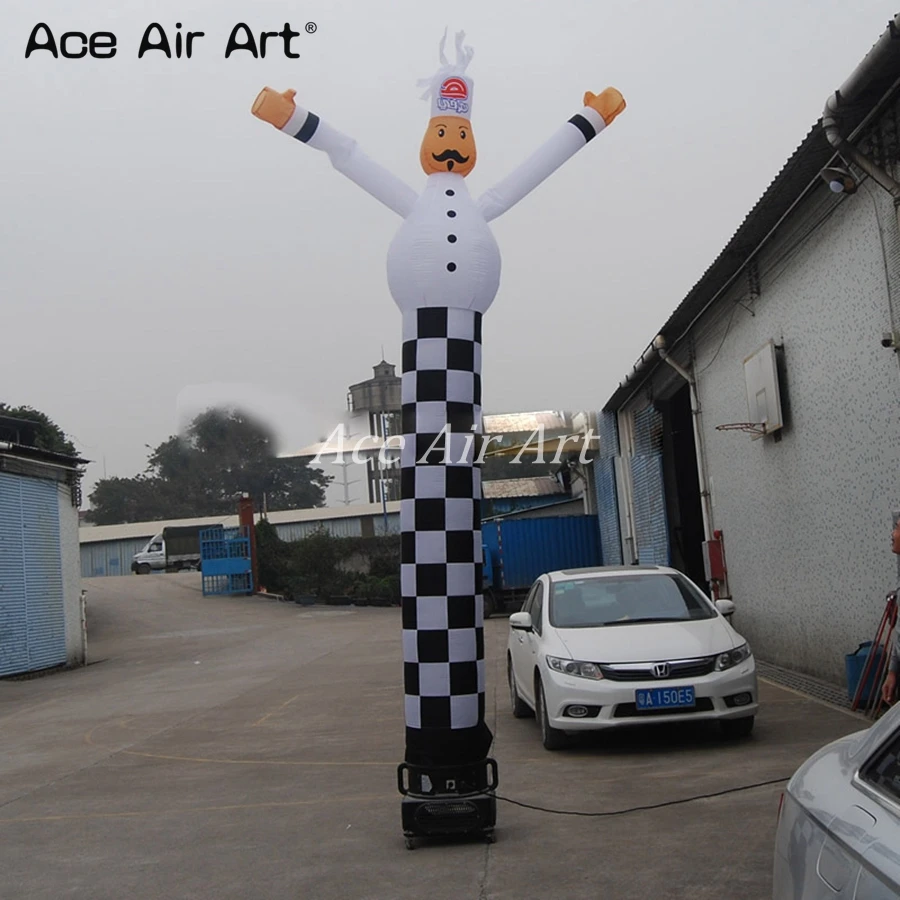 

Advertising Inflatable Restaurant Item Sky Dancer Chef Tube Air Dancer Come with Fan for Tyre Shop Sale