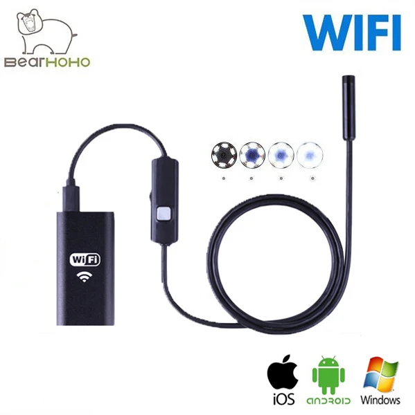 

HD USB Endoscope Android IOS Windows 720P 8mm Lens 2.0M Snake Tube Camera Wifi Wireless Car Endoscope Flexible Camera Waterproof