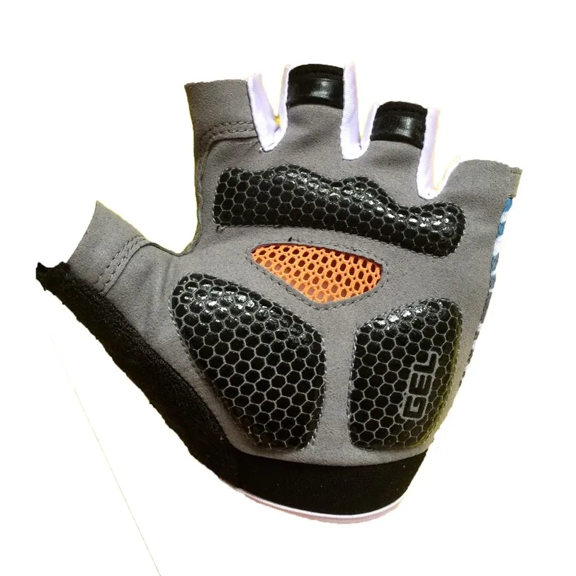 Зеленые дышащие велосипедные спортивные Гелевые перчатки с полупальцами для