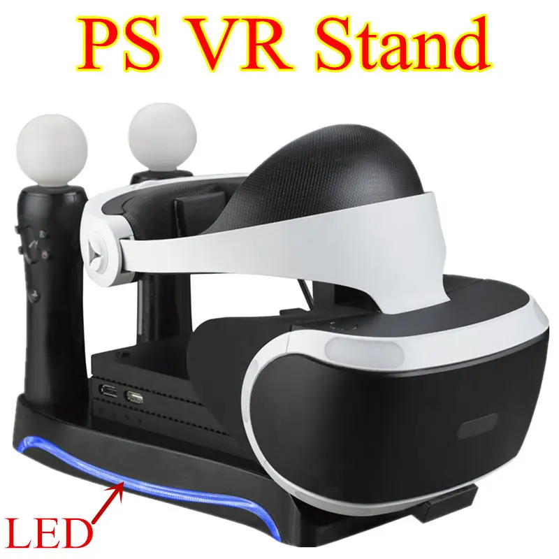 Подставка для хранения PSVR 4 в 1 PS4 VR PS гарнитуры 2 го поколения зарядная станция