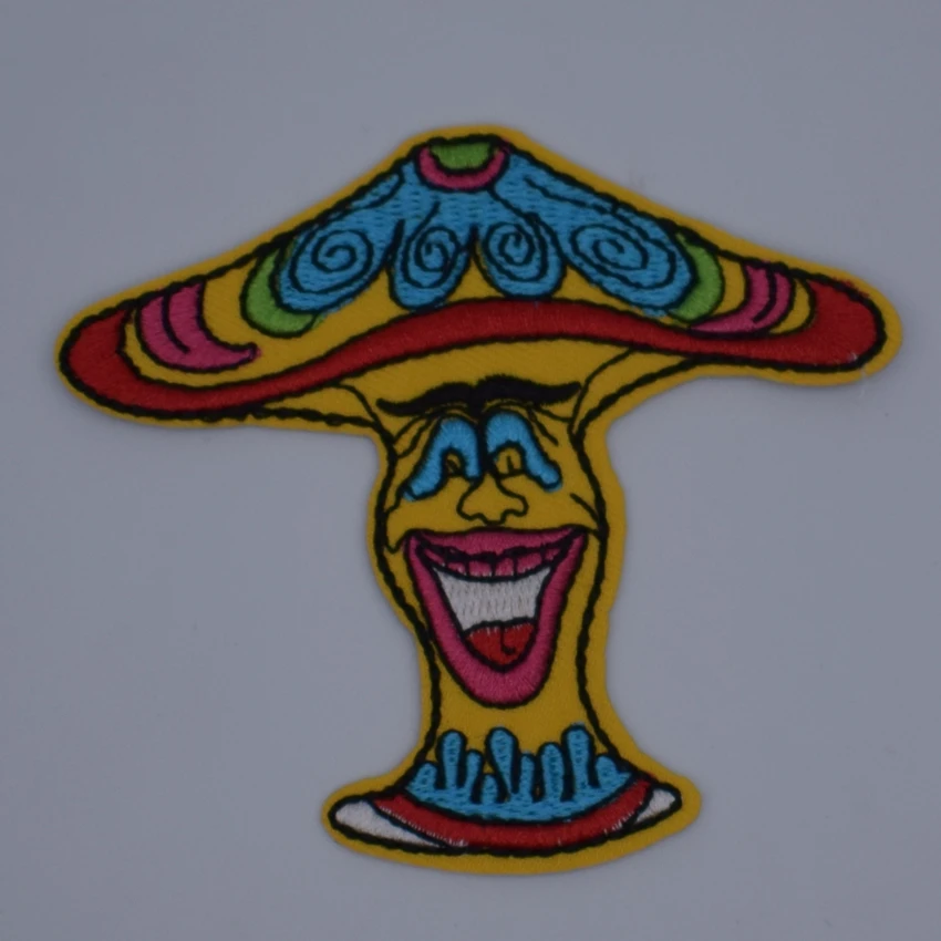 1 шт. нашивки с радужным грибом вышитыми нашивками и аппликацией наклейки для