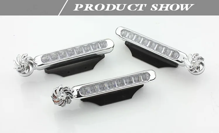 2 пары 8 светодиодов без проводки ветрозащитная решетка автомобильные фары с