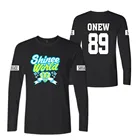 Футболка Shinee jonghyun с принтом поэтов художников и букв, с круглым вырезом, футболка унисекс, весна, kpop, свободные футболки с длинным рукавом, топы