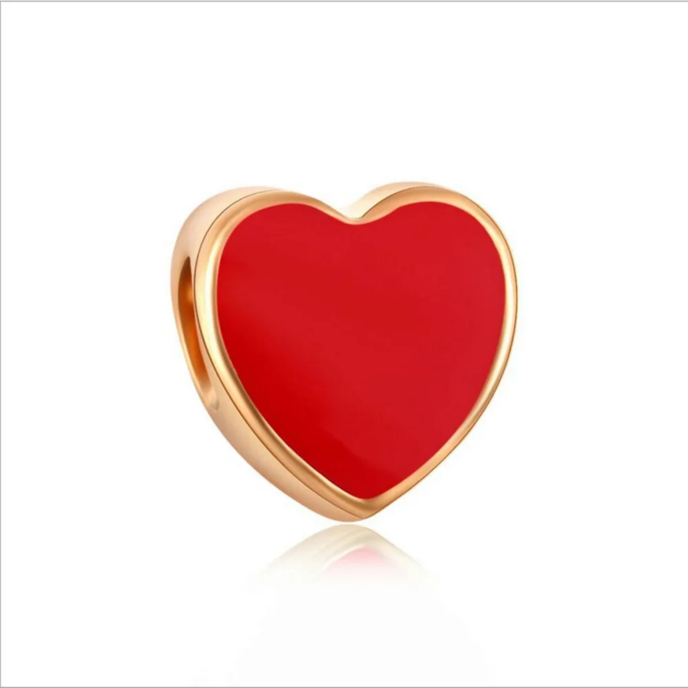 Бусины подвески из металлического сплава с двойным носом и большим отверстием