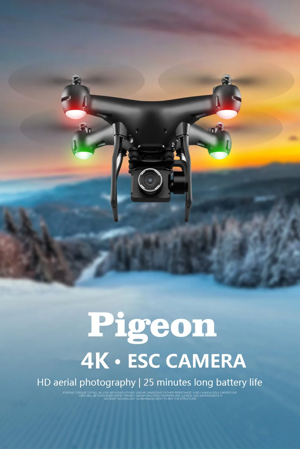 Горячая Распродажа 4K Дрон с камерой вращающийся HD Квадрокоптер с 1080P Wifi FPV Дрон Профессиональный Дрон Летающий 25 минут RC вертолет