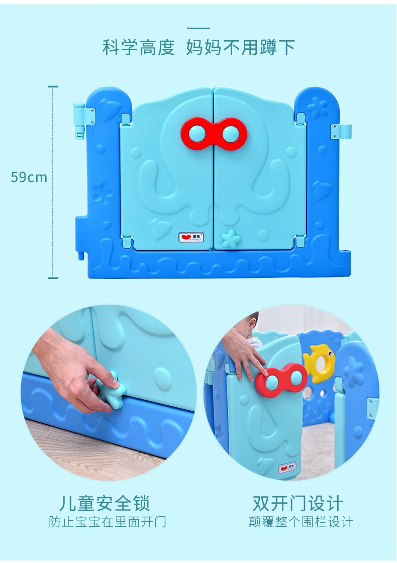 Детский манеж corral para bebe, игрушки для детей, одна кнопка, складной забор для детей, cercado para bebe piscine a balle, детский мяч для бассейна