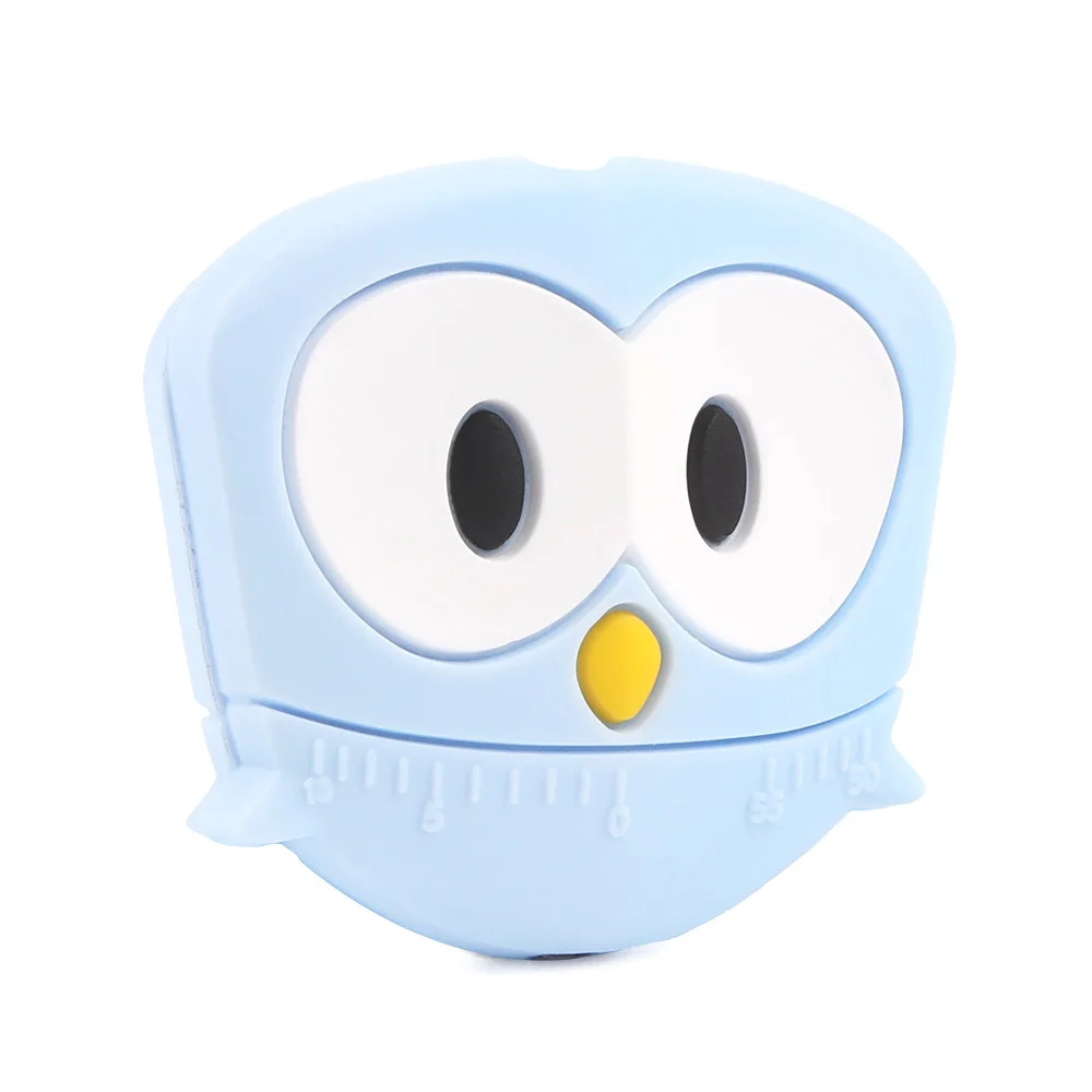Blue TYRY. HU 10 шт. сова силиконовые бусины материал, не содержащий BPA для DIY Детские Прорезыватели для зубов Ожерелье Аксессуары Детская молярная игрушка подвеска-прорезыватель подарок - Цвет: Blue