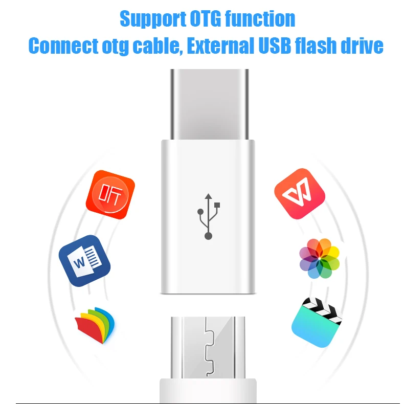 Переходник с Micro USB на Type c 3 1 C OTG кабель для быстрой зарядки соединитель устройств