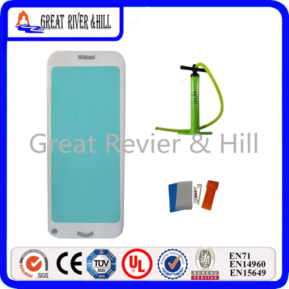 Надувной воздушный коврик для йоги на воде доска плавающий водный экологически