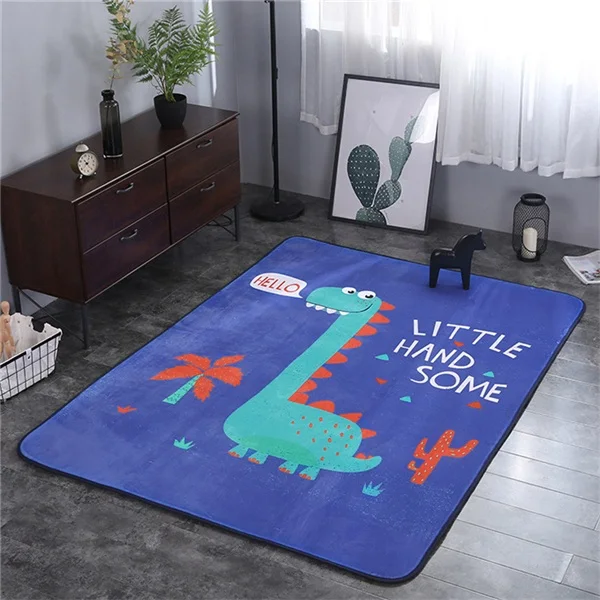 R 195*145 см Животные лиса кролик олень мультфильм узор детский игровой коврик ползающий ребенок одеяло ковер Скандинавская детская комната Домашний декор - Цвет: R