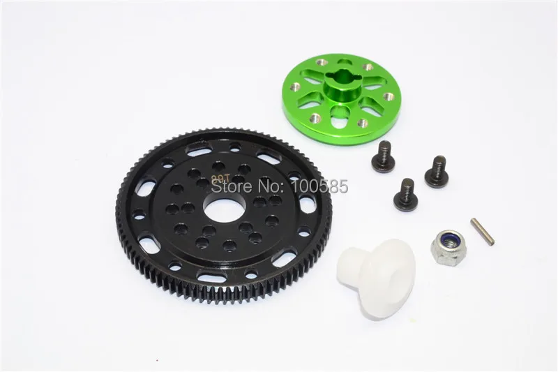 Осевой SCX10 & Рейф сплав тапочек пластина + стальной шпорный механизм 48 шаг 89 T