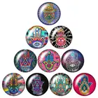 Красота сглаза узоры 10 шт микс 12 мм16 мм18 мм25 мм круглый фото стекло кабошон demo плоский задний делая результаты ZB0990