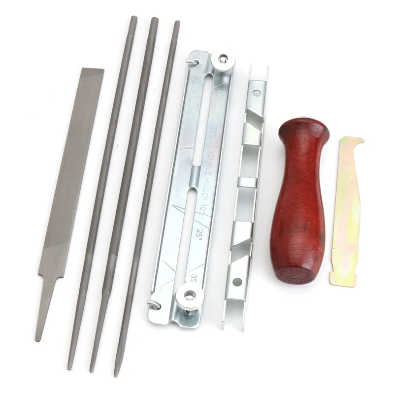 

8PCS Chain Saw Sharpening Kit Depth Gauge Guide Bar File Instruction Chainsaw File Tool Set For Woodworking Mayitr