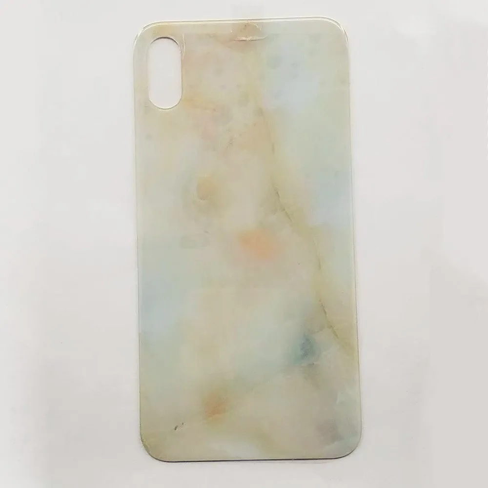 Заднее стекло крышка батареи для iPhone X Корпус батарейный чехол Замена с клейкой