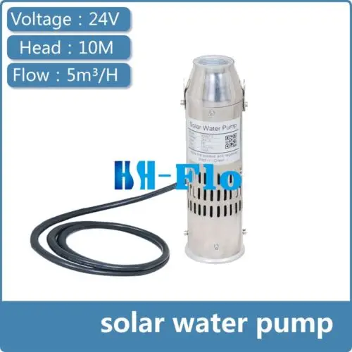 DC 24V бесщеточный Солнечный водяной насос 5m3/h 10m головка погружной глубокой