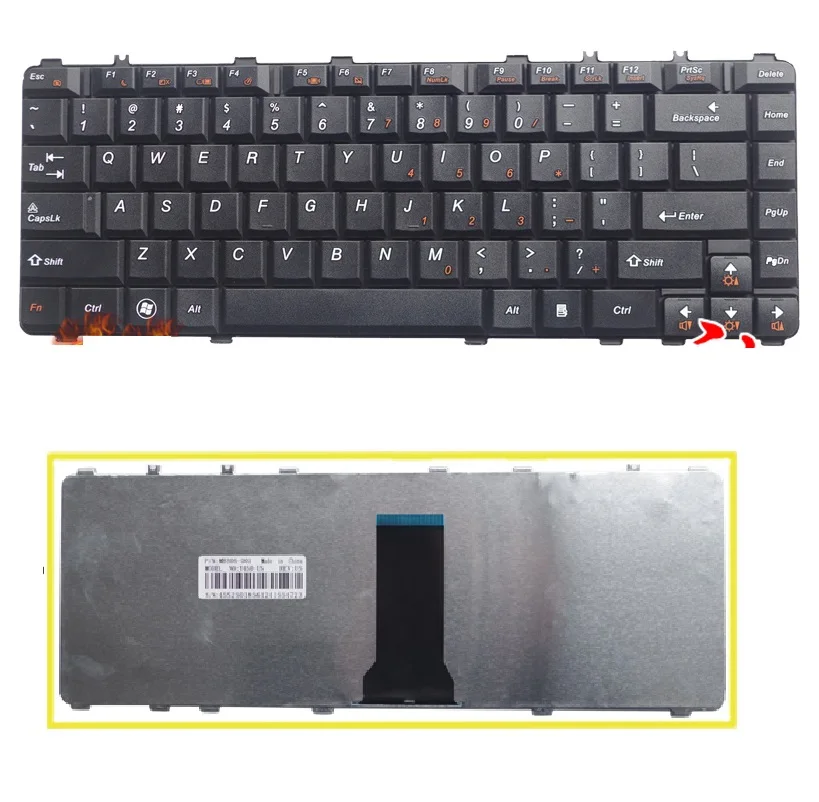 Новая английская клавиатура SSEA для IBM Lenovo Ideapad Y450 Y550 Y550A Y550P Y560 Y560A Y560AT Y560P Series, Черная