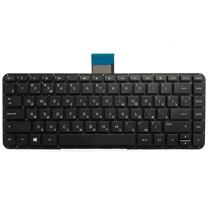 Русская клавиатура для ноутбука HP Pavilion x360 13 A черная без рамки PN: 9z. N9gsq.70r 760888 251