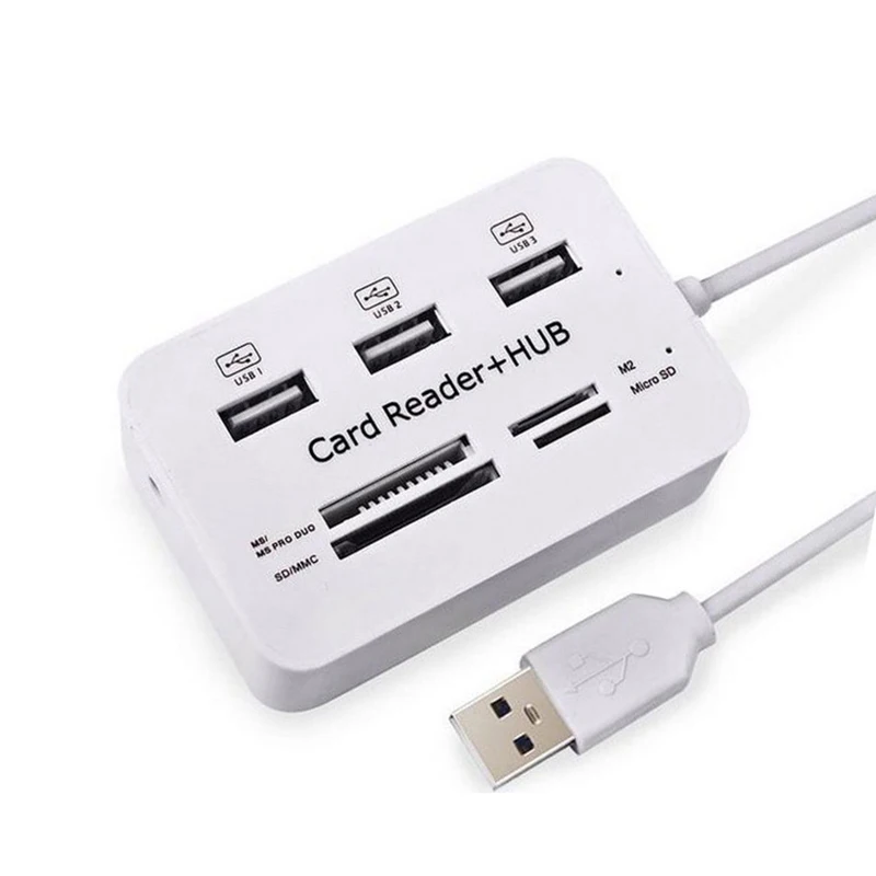 Микро usb хаб 3 0 комбо порта Кардридер высокоскоростной USB сплиттер все в одном